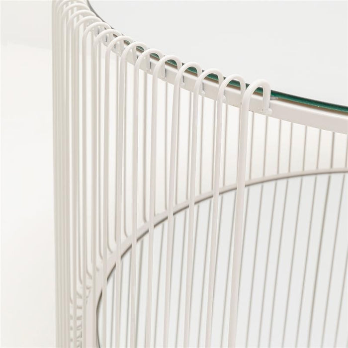 Kare Design Wire Double Salontafel - beige - Ø80cm