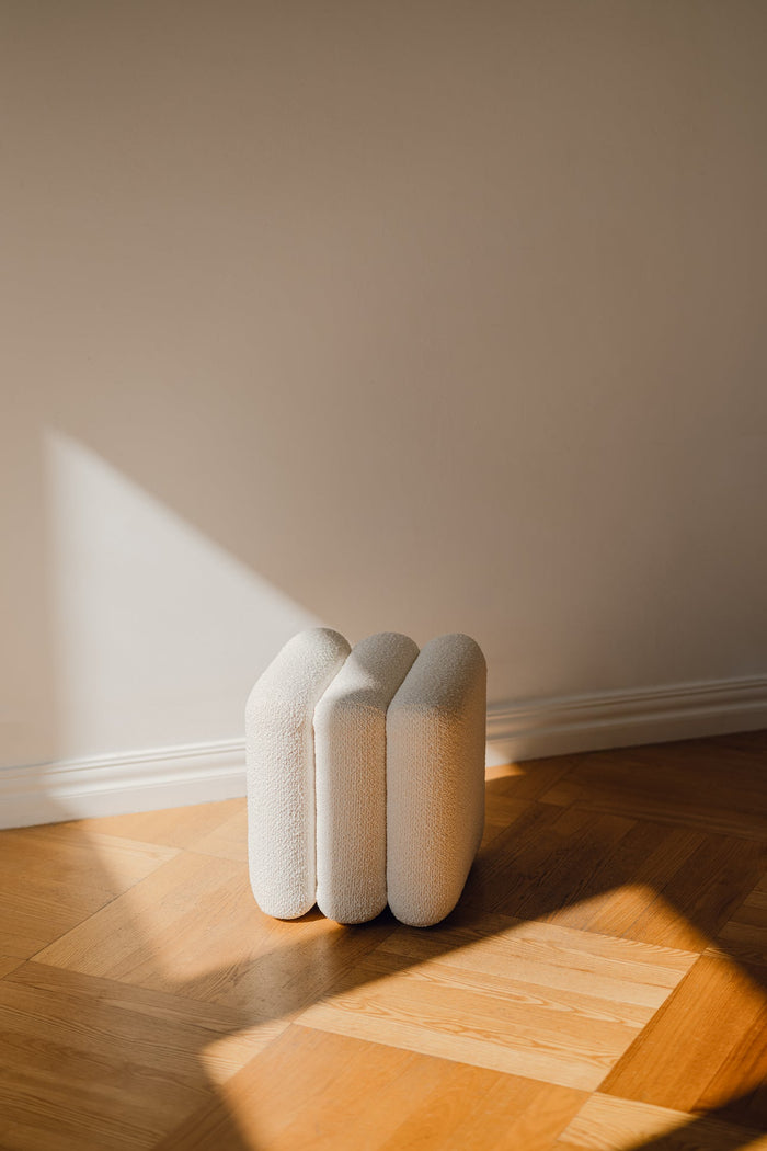 noo.ma RADD Poef - Cloud Beige Bouclé