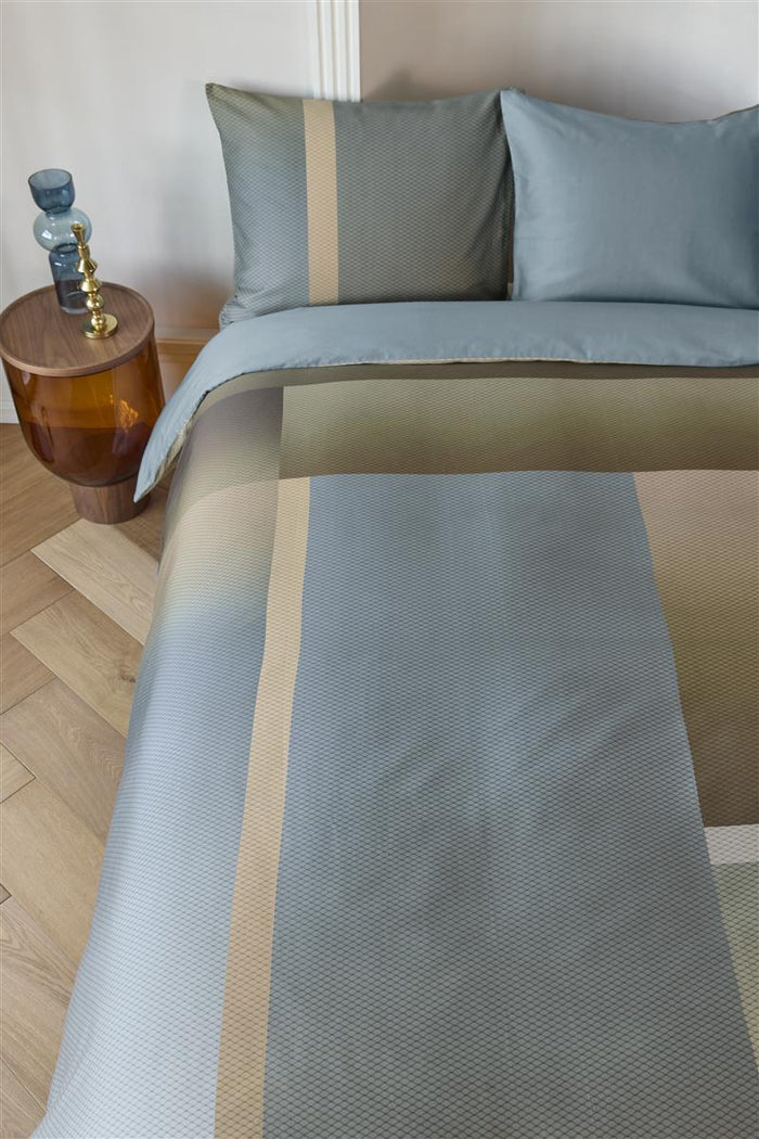 Kardol Sloane Square  dekbedovertrek - 140x200|220 - Blauw Grijs