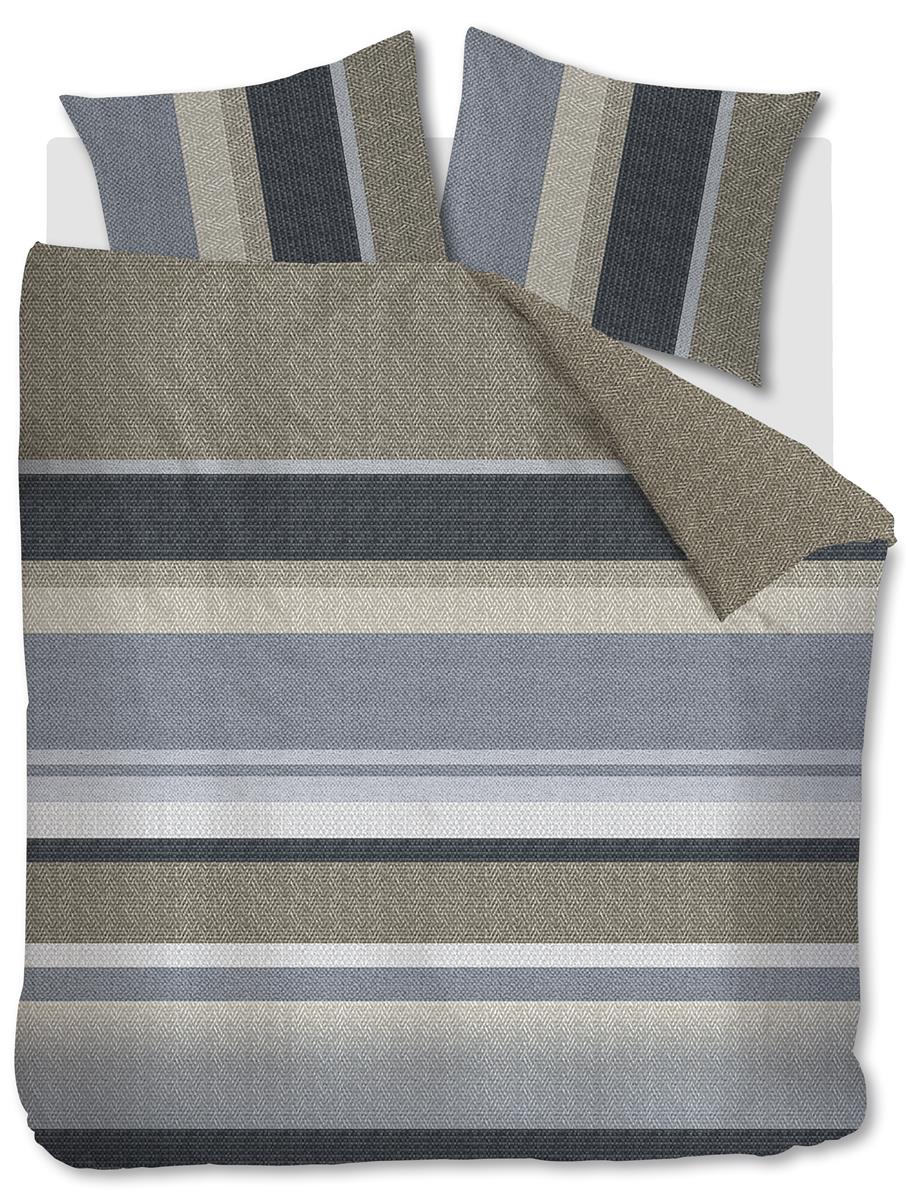 Beddinghouse Jorren  dekbedovertrek - 200x200|220 - Blauw Grijs