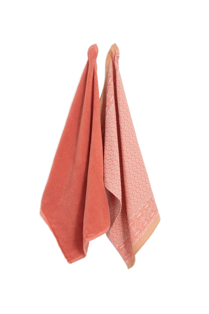 Sissy-Boy Lichtroze handdoek en theedoek Terry