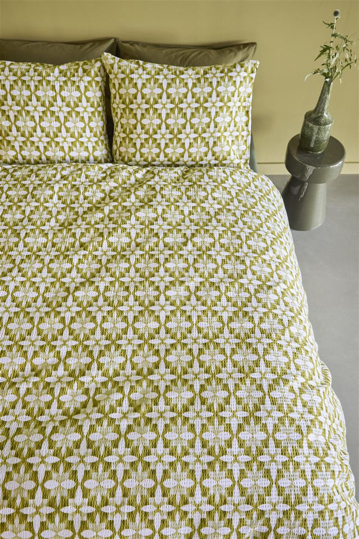 Beddinghouse Mae  dekbedovertrek - 140x200|220 - Groen