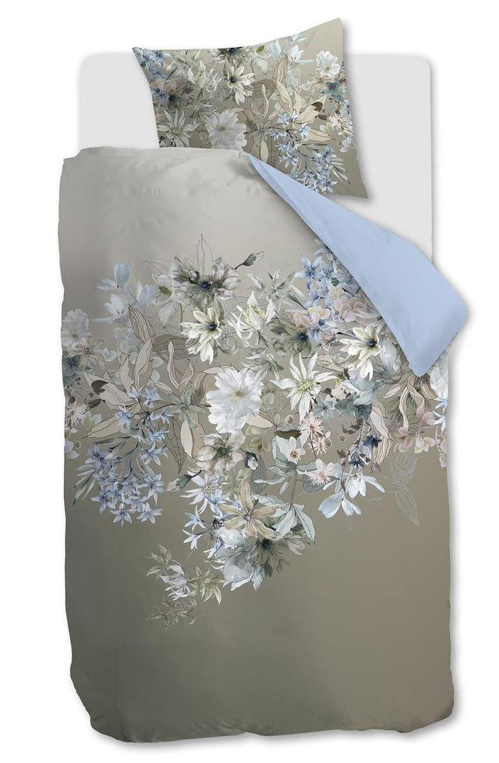 Kardol Saffron  dekbedovertrek - 140x200|220 - Blauw Grijs