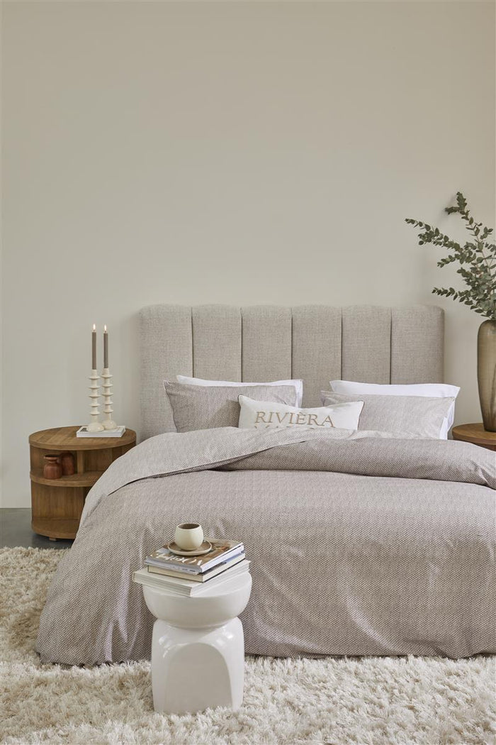 Riviera Maison Twisted  dekbedovertrek - 260x200|220 - Zand