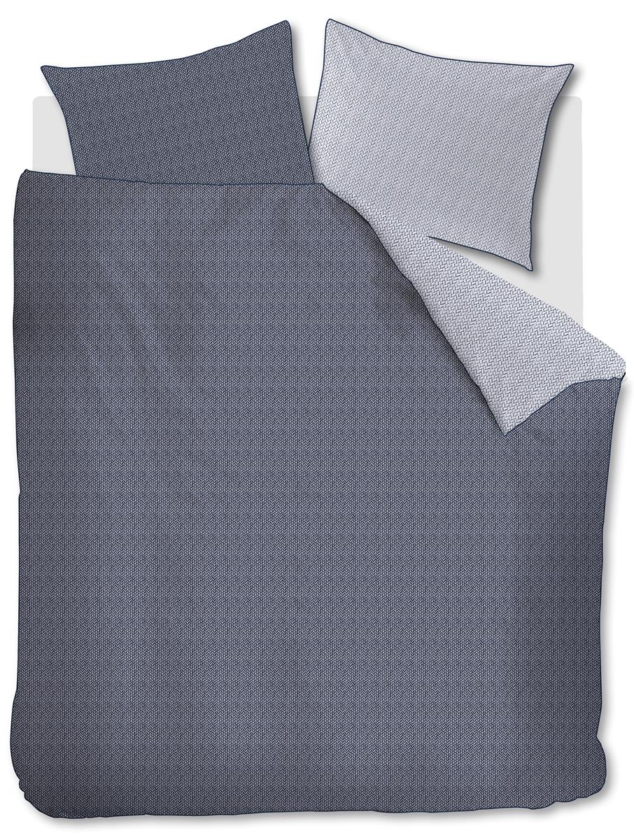 Riviera Maison Twisted  dekbedovertrek - 260x200|220 - Blauw