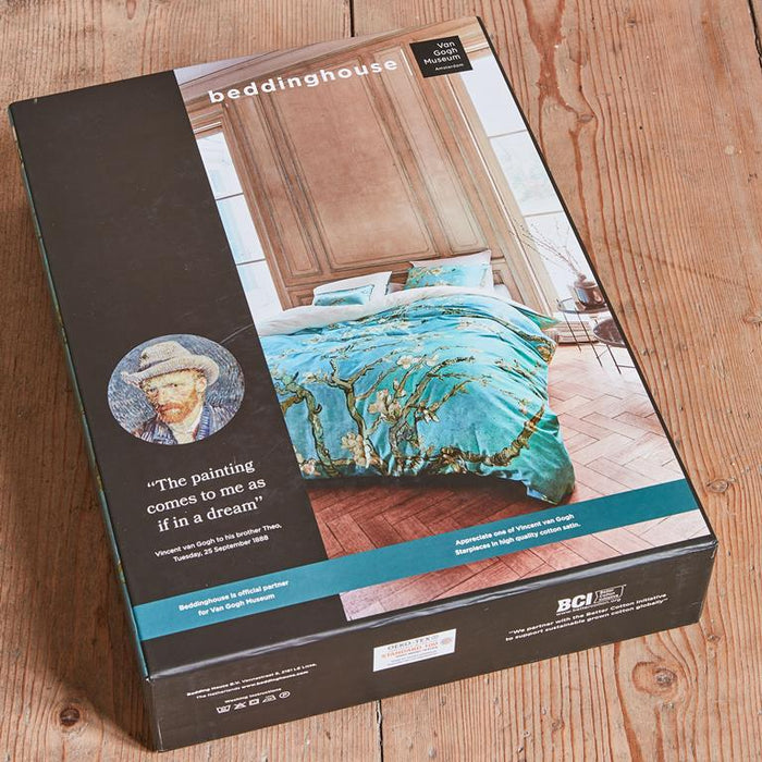 Beddinghouse x Van Gogh Museum Almond Blossom Dekbedovertrek 140 x 200|220 cm - Blauw