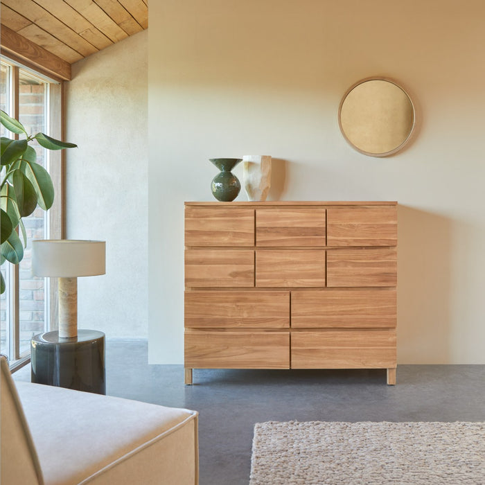 Tikamoon - Milano - Massief teakhouten ladekast