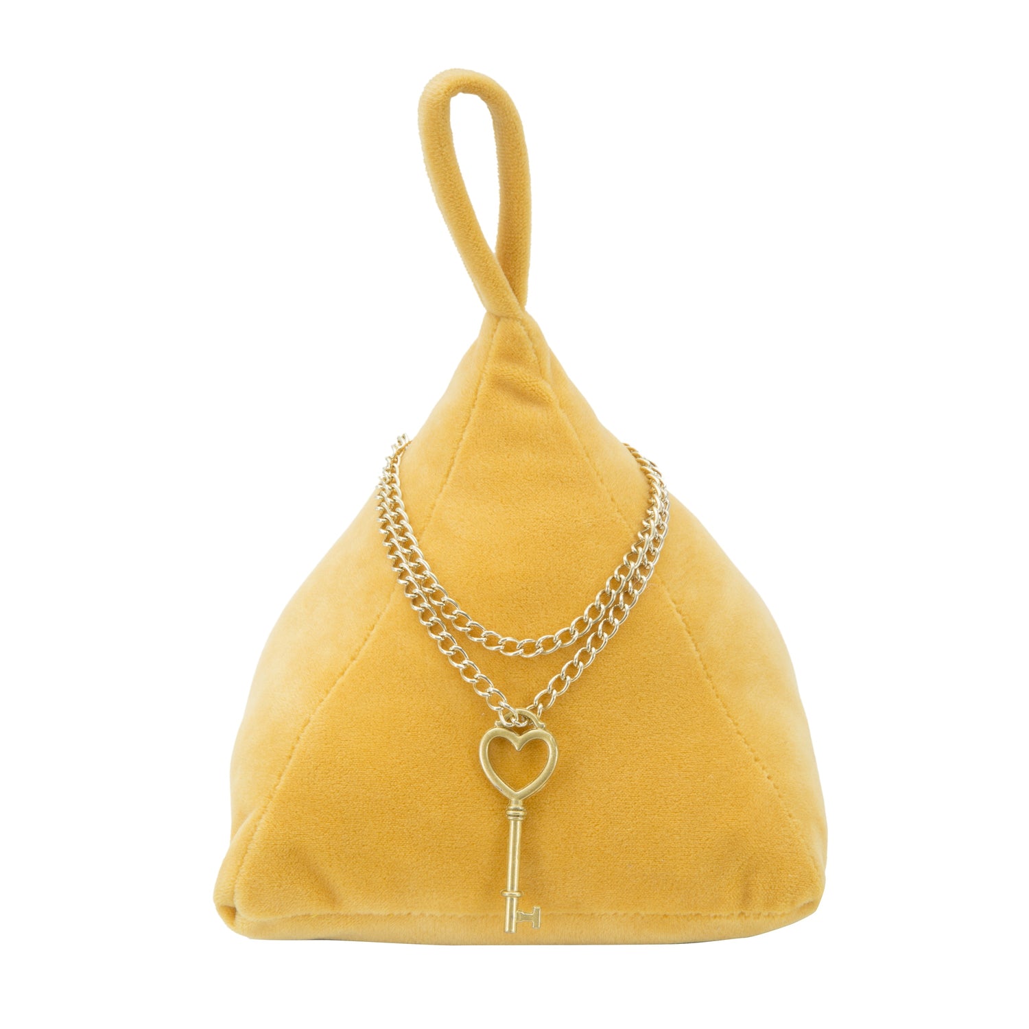 Triangle - Deurstopper in oranje stof