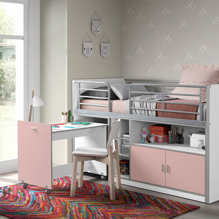 LUCEVI - Bonny 91 Halfhoogslaper 90x200cm - Lichtroze