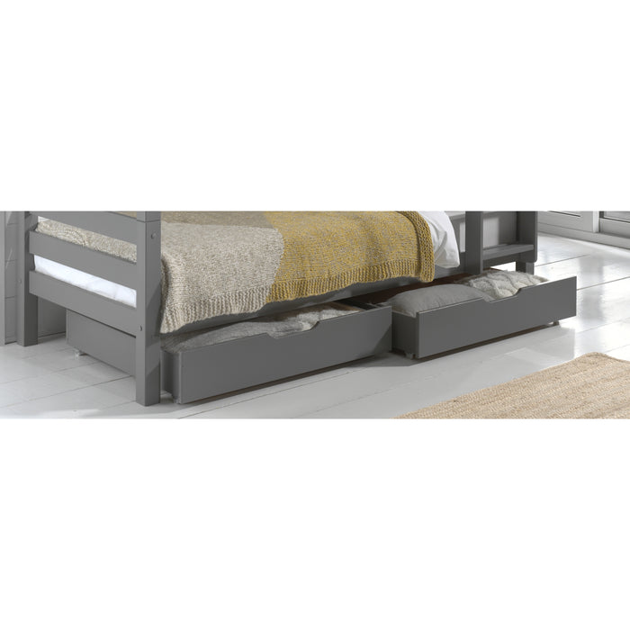 LUCEVI - Pino set van 2 Lades Rolbaar - Grijs