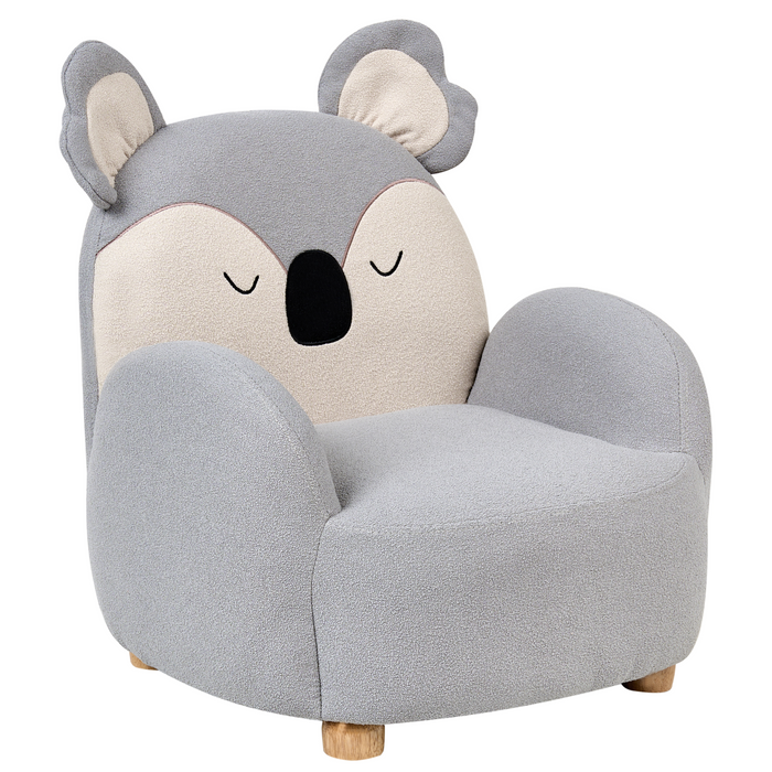 Beliani - HERVIK - Kinderfauteuil - Grijs - Polyester