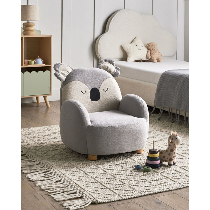 Beliani - HERVIK - Kinderfauteuil - Grijs - Polyester
