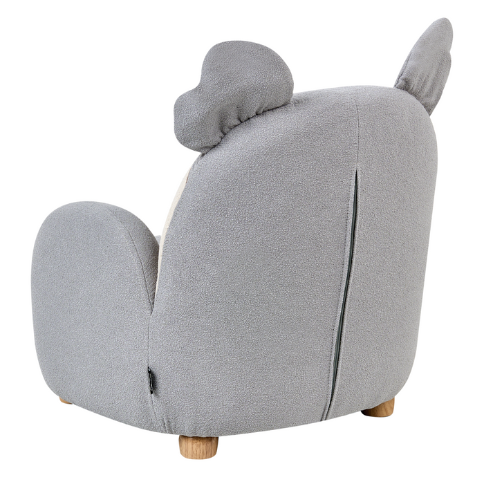 Beliani - HERVIK - Kinderfauteuil - Grijs - Polyester