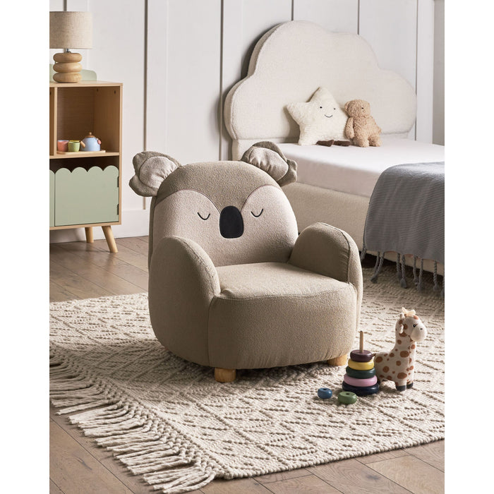 Beliani - HERVIK - Kinderfauteuil - Taupe - Polyester