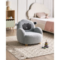 Beliani - ULA - Kinderfauteuil - Grijs - Bouclé