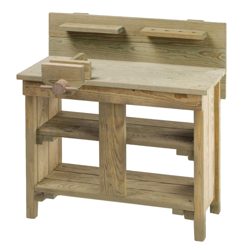 MISOU Kinder Werkbank Speeltafel Houten Werktafel voor Kinderen Bou...