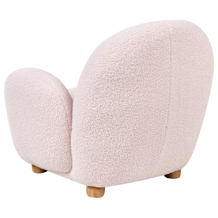 Beliani - HEM - Kinderfauteuil - Pastelroze - Bouclé