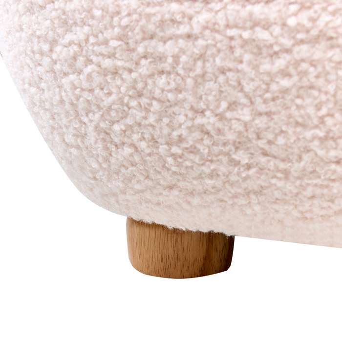 Beliani - HEM - Kinderfauteuil - Pastelroze - Bouclé