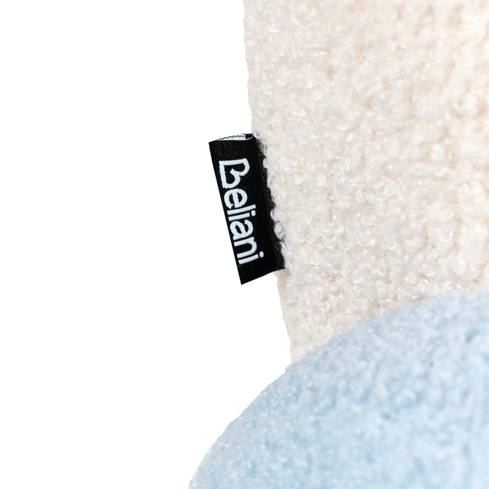 Beliani - OMBO - Kinderfauteuil - Lichtblauw - Bouclé