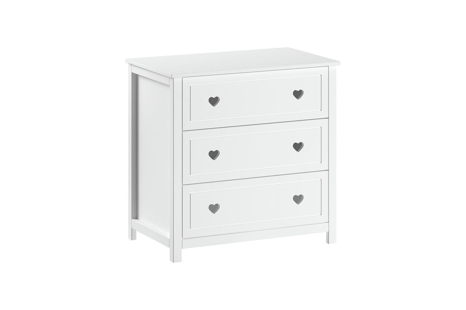 LUCEVI - Amori Commode 3 Laden - Wit - 90x57 cm