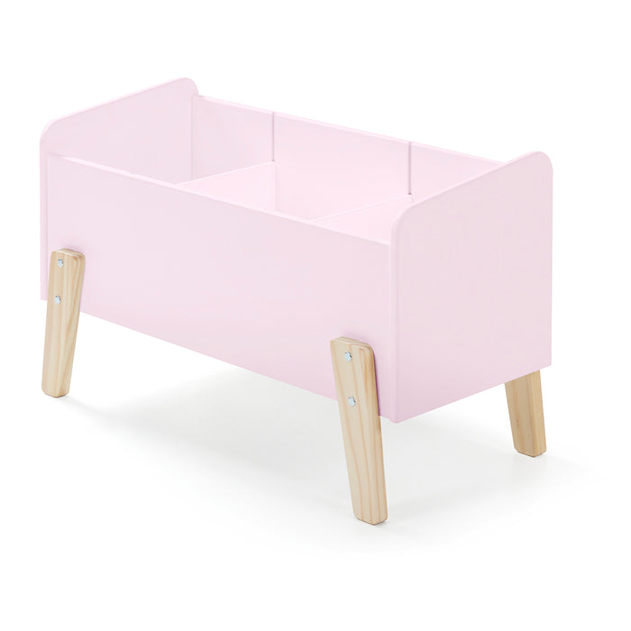 LUCEVI - Kiddy Speelkoffer - Speelgoedkist - Hout - Roze - 80x39x48cm
