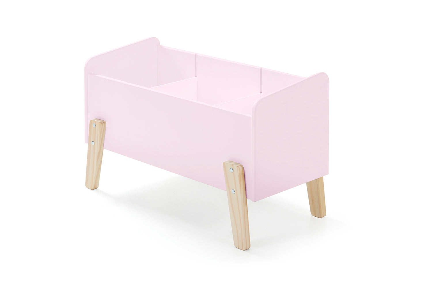 LUCEVI - Kiddy Speelkoffer - Speelgoedkist - Hout - Roze - 80x39x48cm