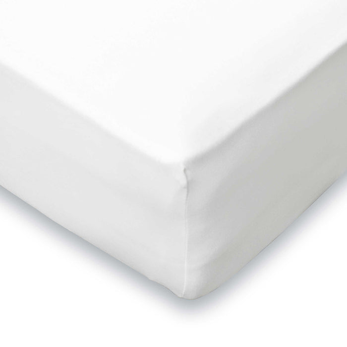 LINNICK Ledikant Baby Hoeslaken Jersey Stretch - wit 70x140|150cm