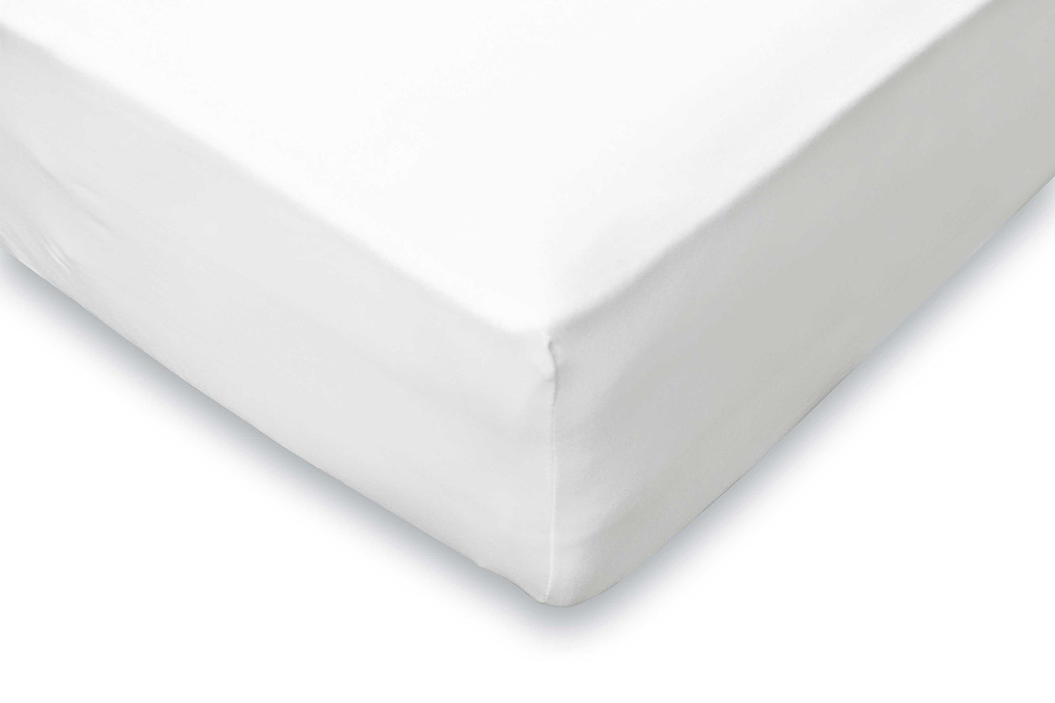 LINNICK Ledikant Baby Hoeslaken Jersey Stretch - wit 70x140|150cm