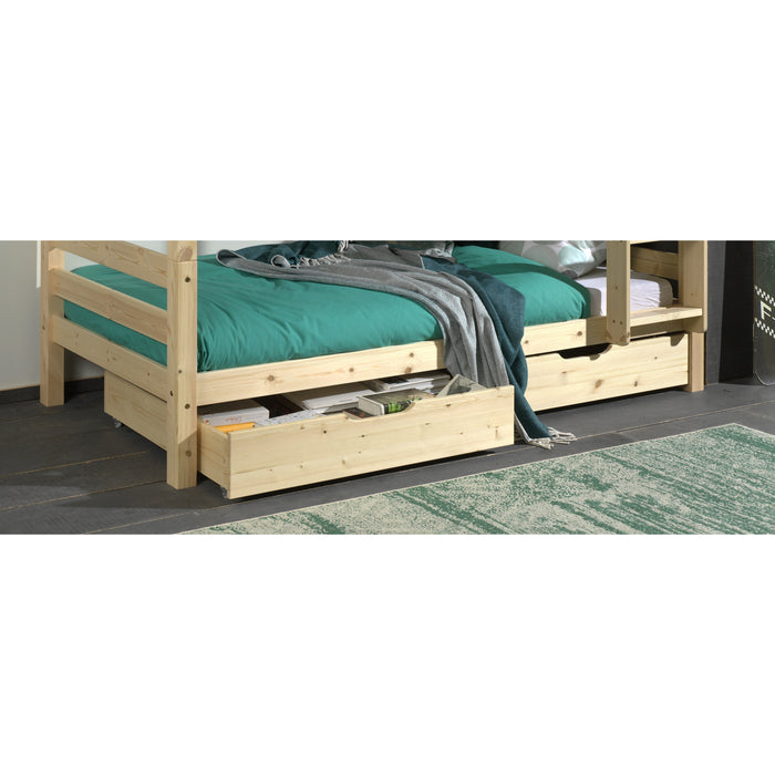 LUCEVI - Pino set van 2 Lades Rolbaar - Beige