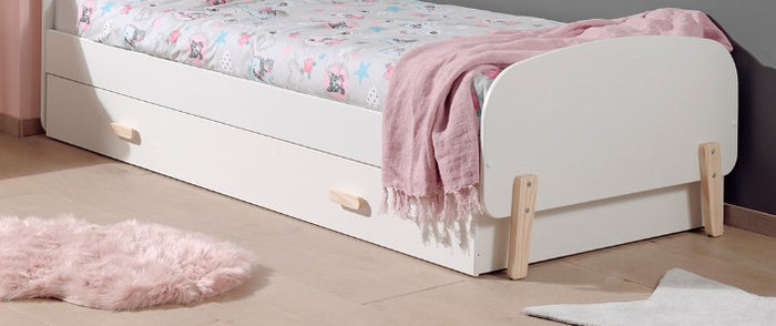 LUCEVI - Kiddy Rolbed|Opberglade - 90x200cm - Wit