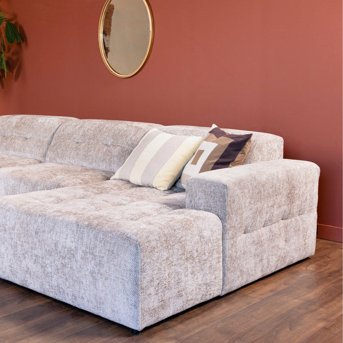 Cosmopolitan Design Chicago U-bank - Chenille - Lichtbeige