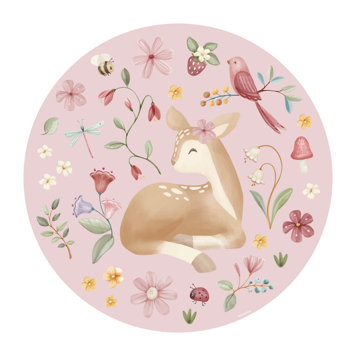 Little Dutch Fairy Garden Behangcirkel - Dieren - 1m - Blauw