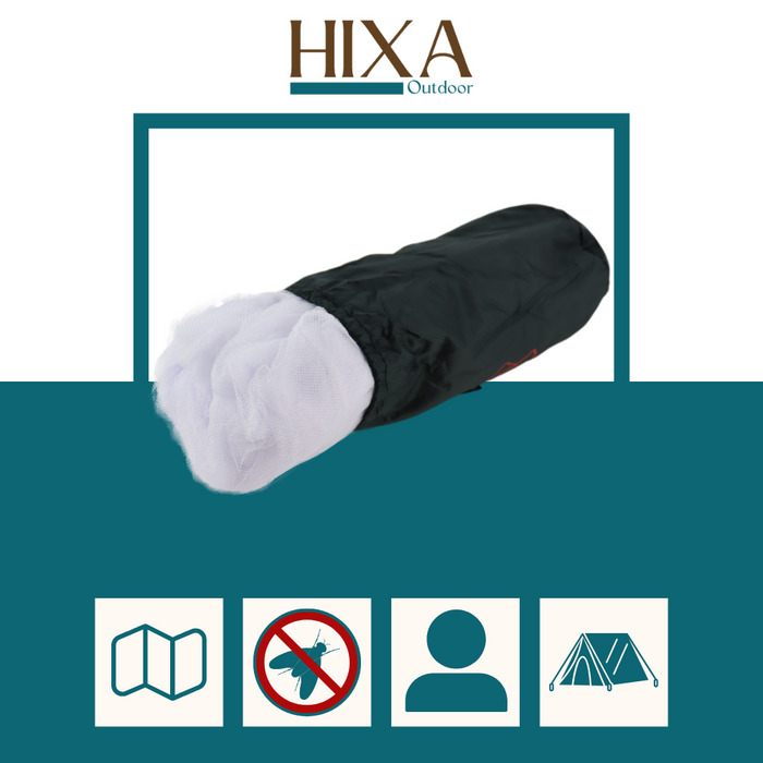 Nordix Klamboe 1 Persoons Muskietennet Anti muggen Wit Muggennet Re...