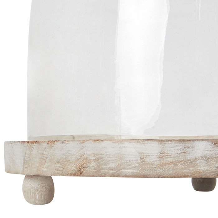 Beliani - FAJUM - Cupcake standaard - Lichthout - Glas