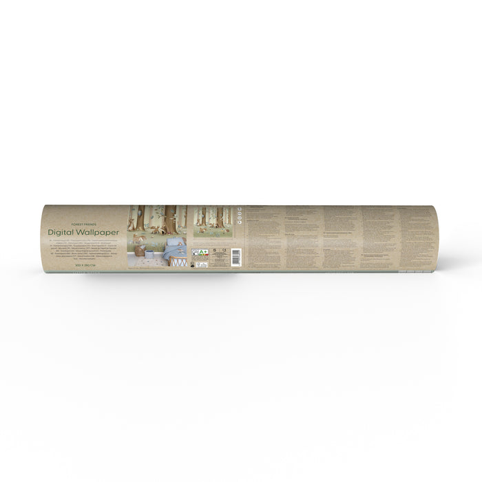 Little Dutch Forest Friends Fotobehang - Dieren - 2,80x3m - Groen