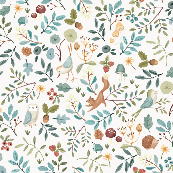 Little Dutch Forest Wonders Behang Kinderkamer - Dieren - 10mx52cm -