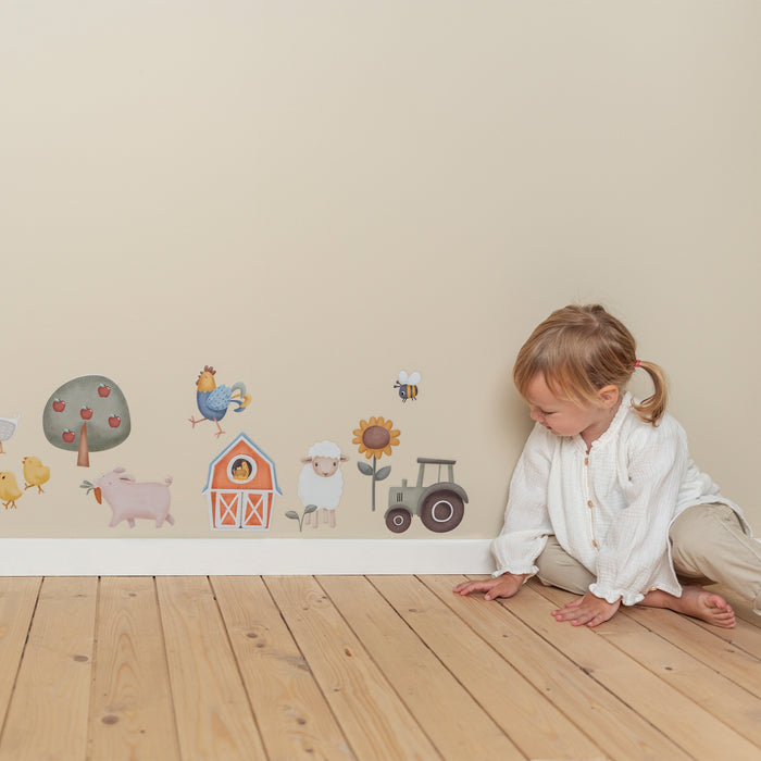 Little Dutch Little Farm Muurstickers - 42x30cm - Dieren en Boerderij