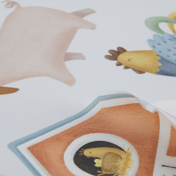Little Dutch Little Farm Muurstickers - 42x30cm - Dieren en Boerderij