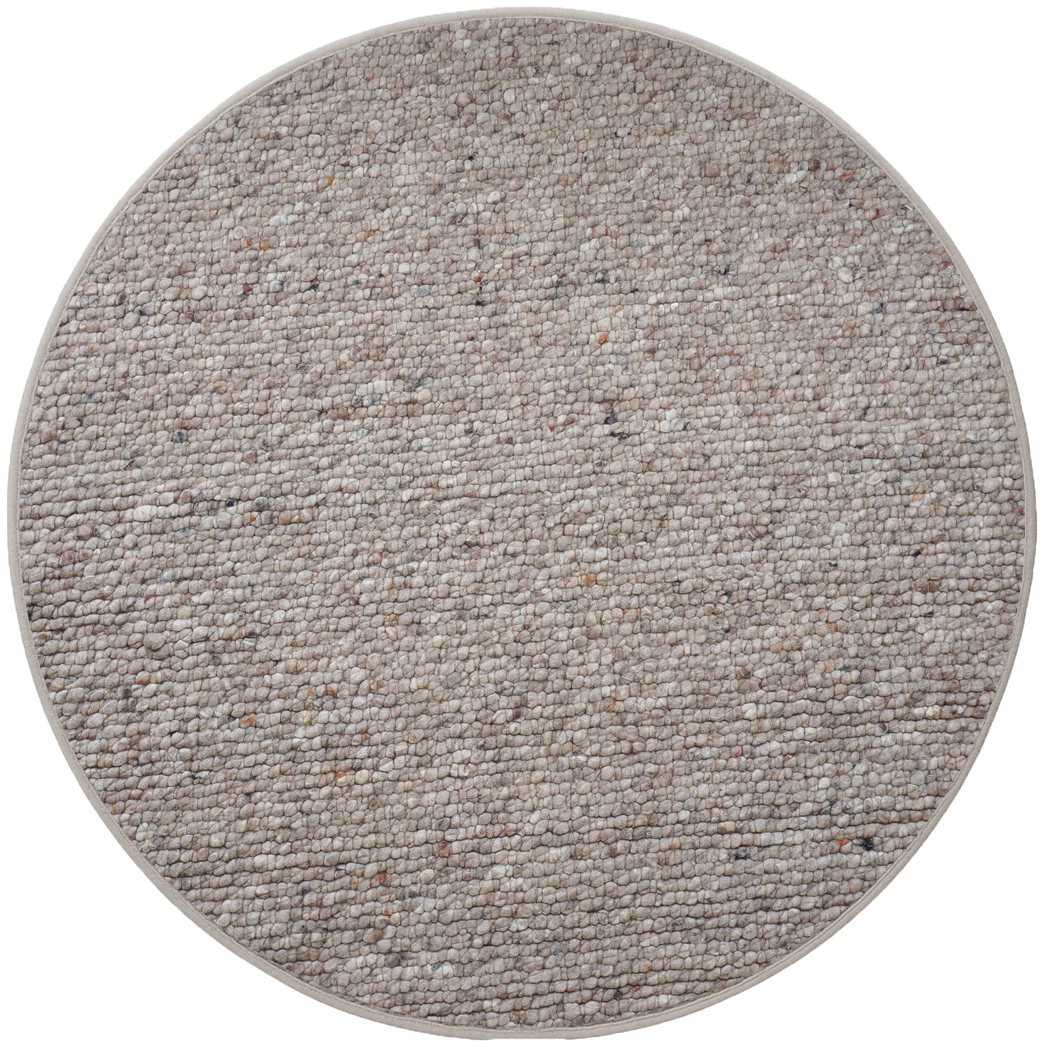 Veer Carpets - Vloerkleed Steve Donker Beige Rond ø200 cm