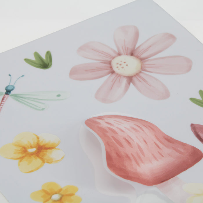 Little Dutch Fairy Garden Muurstickers - 21x30cm - Dieren en Bloemen