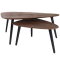 Home67 - Salontafel Jamal - Espresso Mangohout - Set van 2