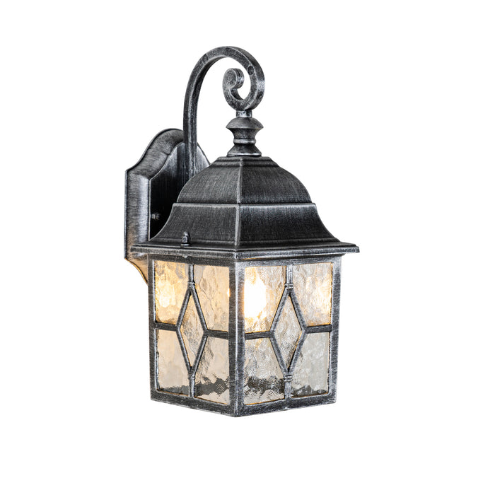 QAZQA Romantische buiten wandlantaarn antiek zilver - London