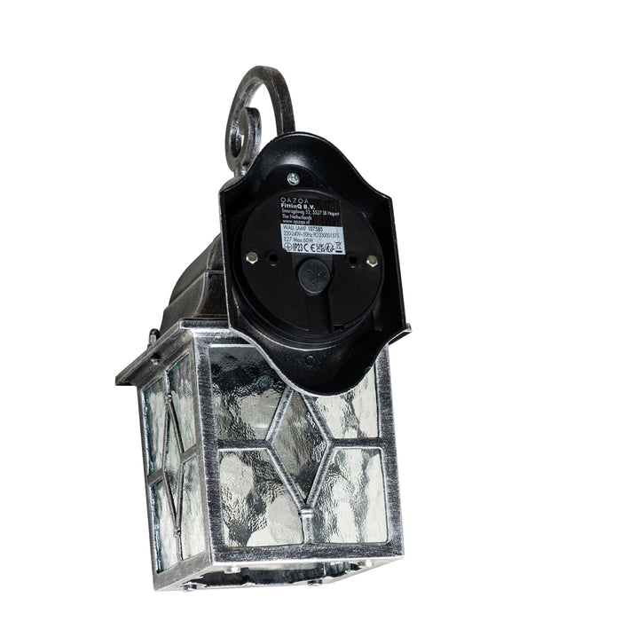 QAZQA Romantische buiten wandlantaarn antiek zilver - London