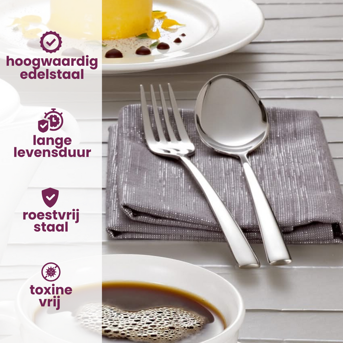 Villeroy & Boch Bestekset Piemont - RVS - 16-delig | 4 personen