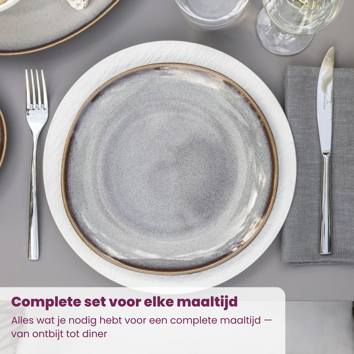 Villeroy & Boch Bestekset Piemont - RVS - 16-delig | 4 personen