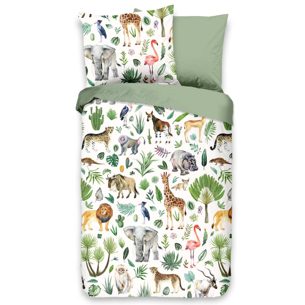 Good Morning Kinderdekbedovertrek JUNGLE 120x150 cm meerkleurig