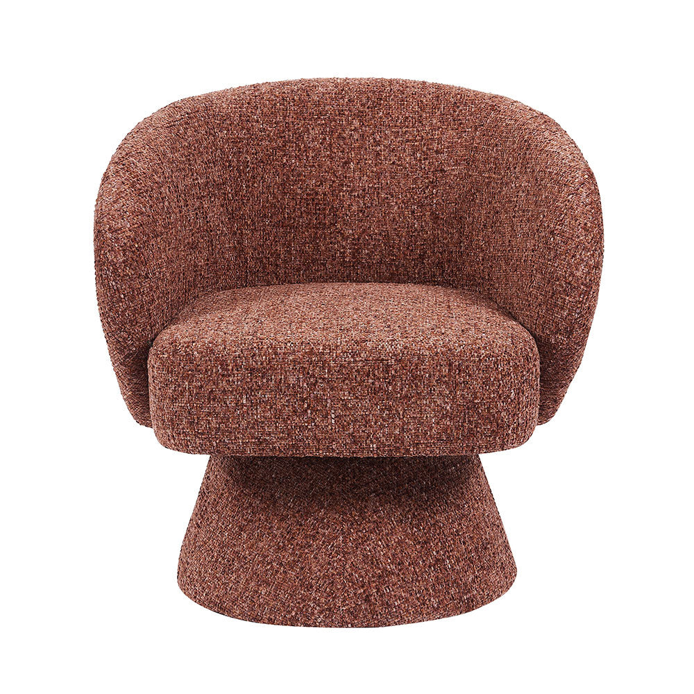 Bronx71 Fauteuil Lenn draaibaar chenille koper