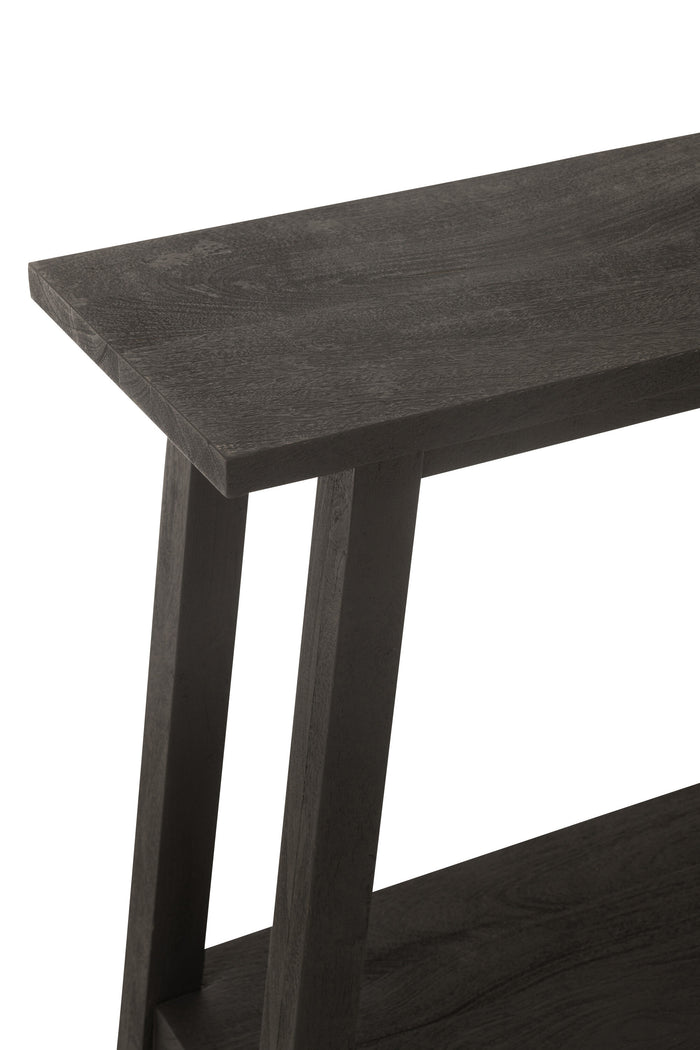 J-Line console Vierkant - hout - zwart