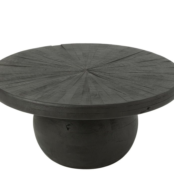 J-Line bijzettafel Bol Shanil - hout - zwart