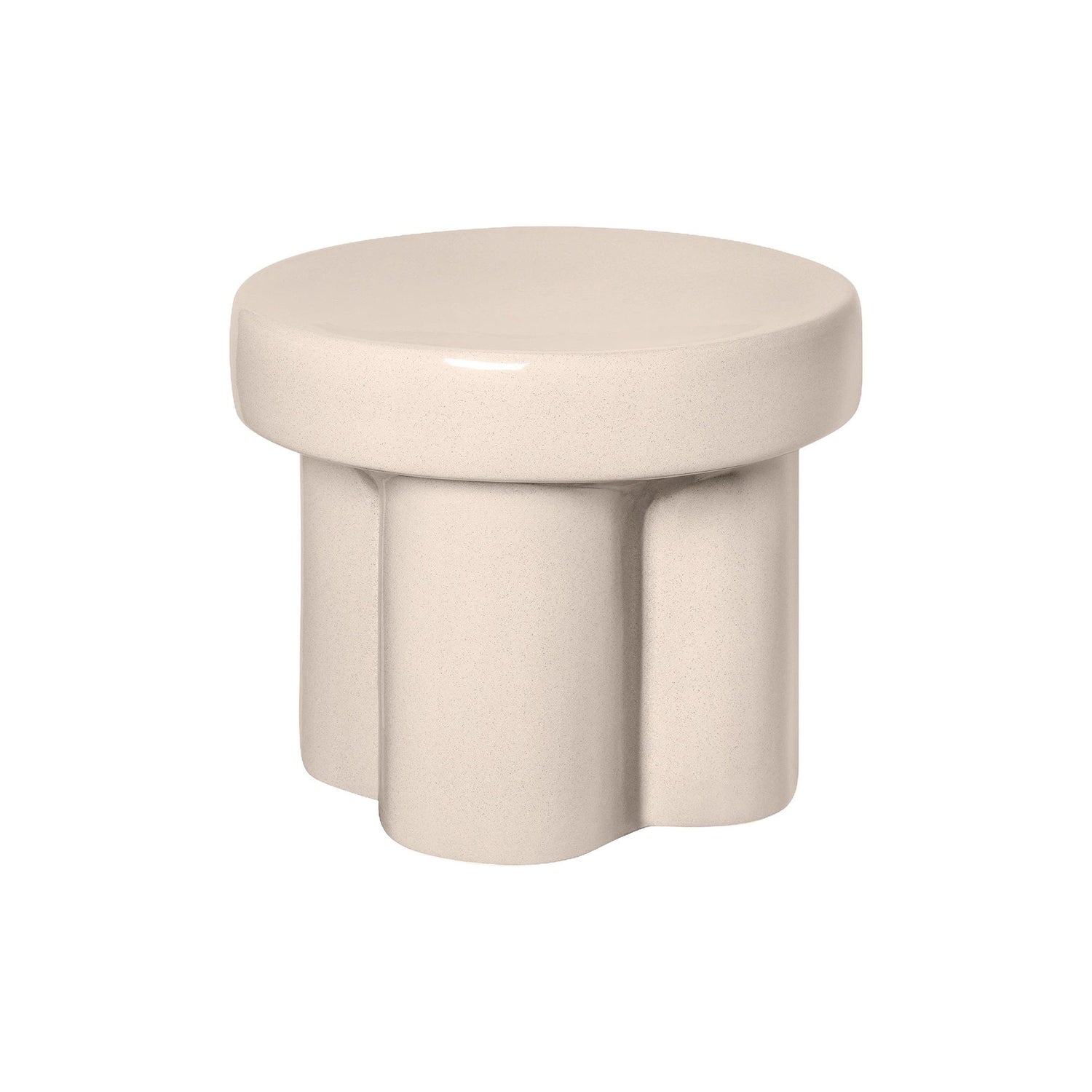 Toru Bijzettafel Lily Laag | Wit | Ivoor | Polystone